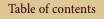 Table of contents
